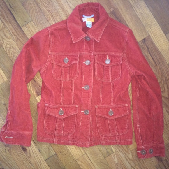 Tulle burnt orange corduroy jacket - Picture 4 of 7
